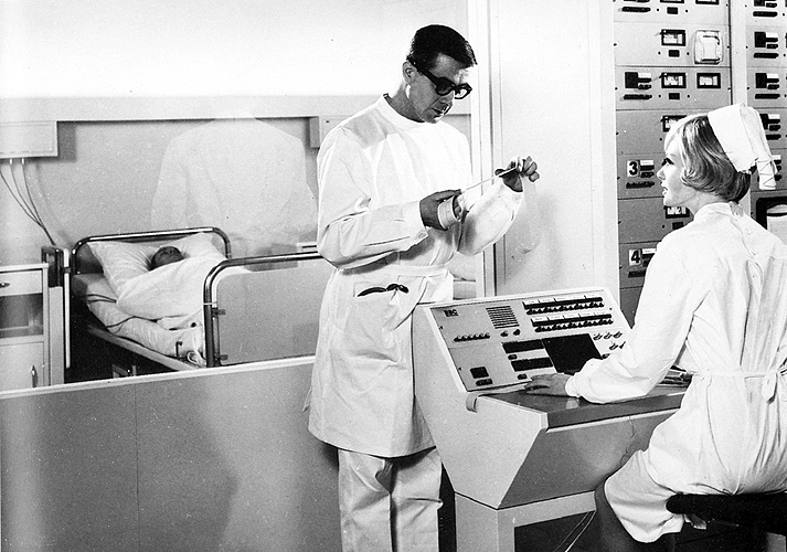 Elektronische Patientenüberwachung für Brown, Boveri & Cie AG, Mannheim, 1968