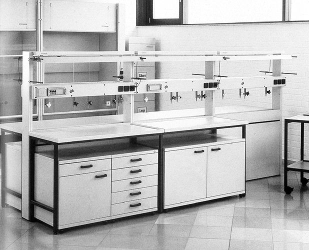 Labor-Gehäusesystem für Köttermann Labortechnik, Uetze-Hänigsen, 1986