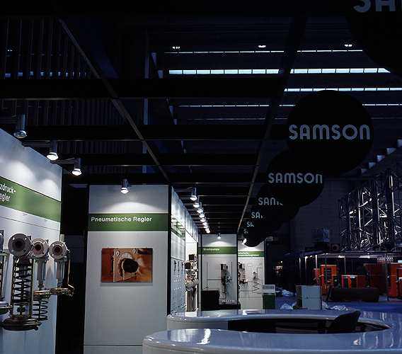 Messestand für Samson AG, Frankfurt/Main, 1989
